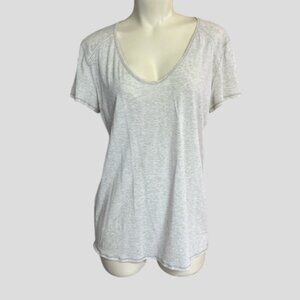 Lululemon Women's Gray Short Sleeve Pullover‎ Stretch Active Casual Top
